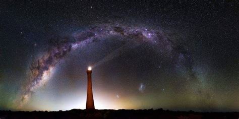 Lighthouse Night Sky Stars Galaxy Milky Way Australia