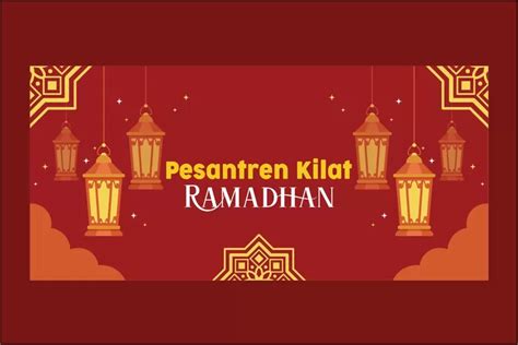 15 Background Banner Pesantren Kilat Ramadhan 2023 Aesthetic Keren Dan