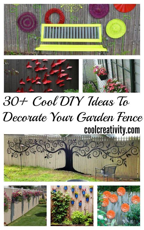 30 Cool Garden Fence Decoration Ideas Backyard Fence Decor Garden