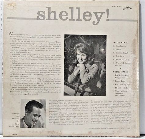 Shelley Fabares Shelley Lp Johnny Angel Cp Colpix S Pop Ebay