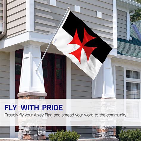 Fly Breeze Catholic Knights Templar Battle Flag 3x5 Foot Anley Flags