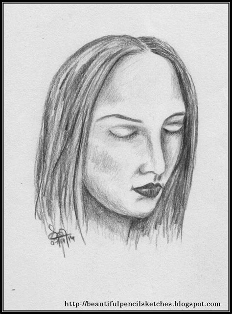 Beautiful Pencil Sketches 3 Simple Pencil Sketches Of Girls Faces 150415