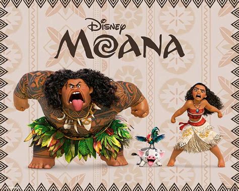 Moana Characters Maui Disney Movie Poster X Inch Ebay