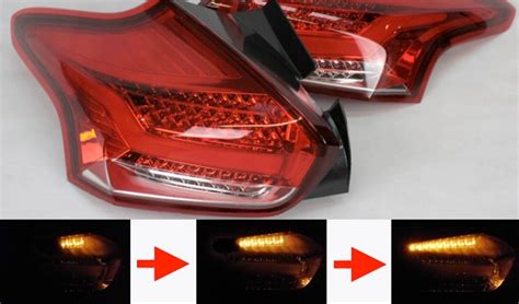 Rear Sequential Led Redclear Tail Lights Mk3 Focus Rs Club
