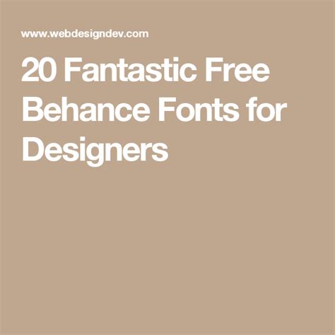 20 Fantastic Free Behance Fonts For Designers Behance Fonts Fonts