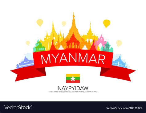 Myanmar Royalty Free Vector Image Vectorstock