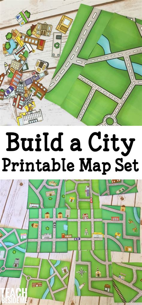 Pretend Play Printable City Map