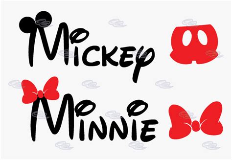 Mickey Mouse Ears Svg Letters Mickey And Minnie Mouse Name Hd Png