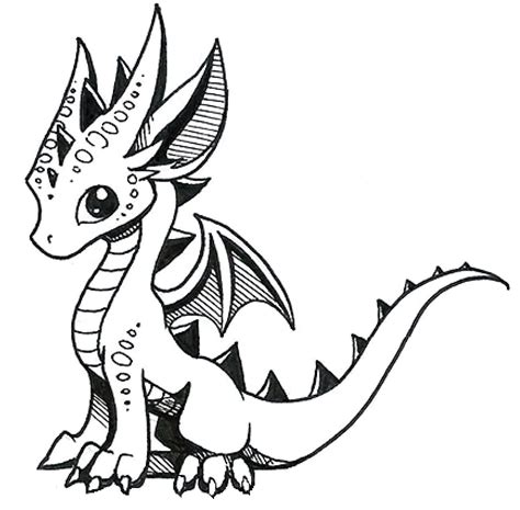 How To Draw Cute Dragons Baby Dragons Drawing Cute Dragon Drawing