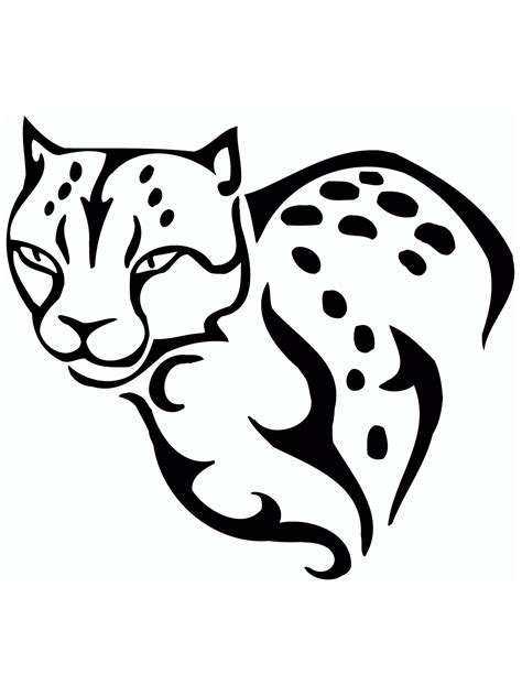 Leopard Stencil Printable