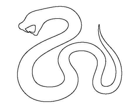 Printable Serpent Template