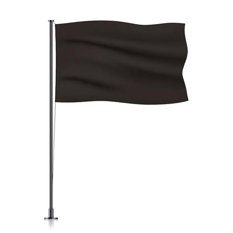 Premium Vector Black Vector Flag Isolated On White Background