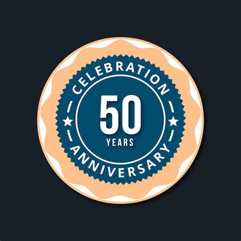 Premium Vector 50 Years Of Celebrations Design Vector