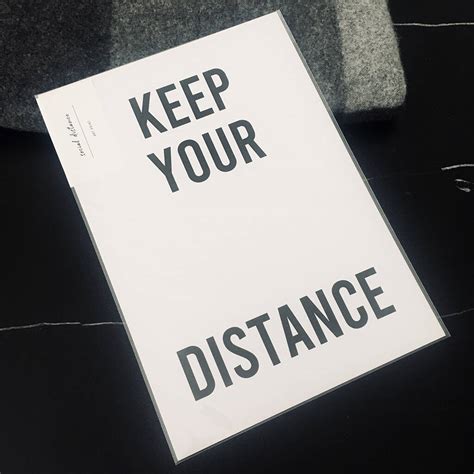 Keep Your Distance Print By Wue