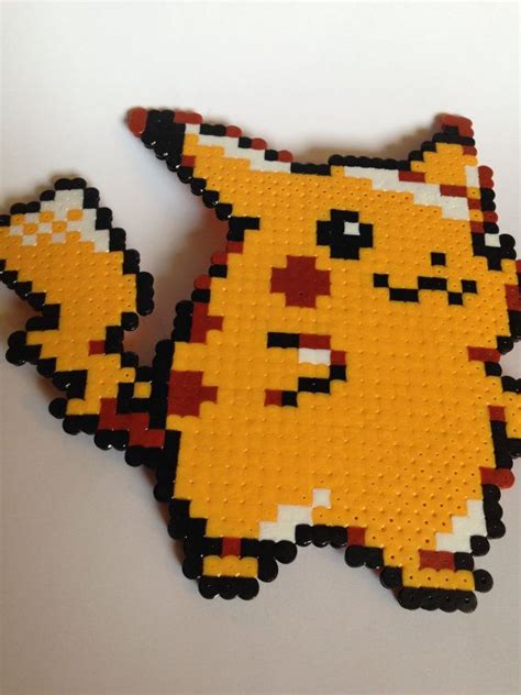 Large Pikachu Video Game Bead Sprite Pokemon By Pixelbitsart 900