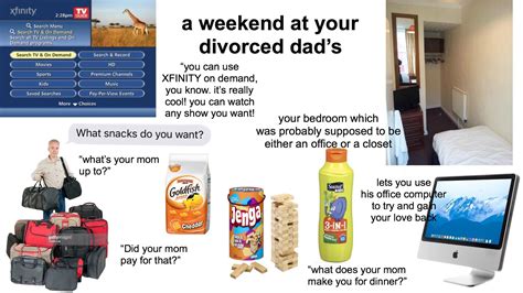 A Weekend At Your Divorced Slightly Damaged Dads Starter Pack