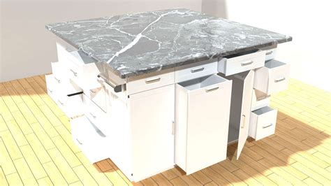 Kitchen Countertop 3d Model By Diegobrman12