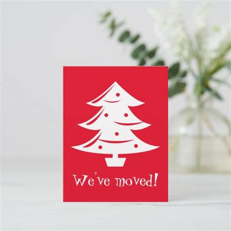 Moving announcement holiday cards are a great way to share the exciting news with your friends and family over the holidays, and be sure loved ones send their seasonal correspondence to the correct choose your card layout: We've moved Christmas postcards for new address | Zazzle ...