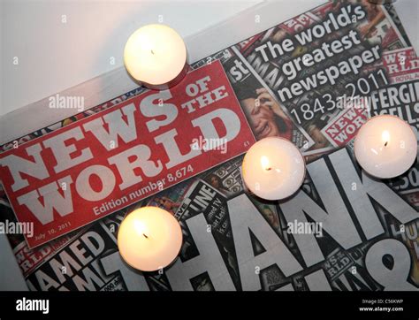 Final Issue Of News Of The World Newspaper London Stock Photo Alamy
