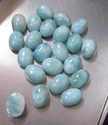 Blue Larimar Oval Gemstone Cabochons For Jewelry At Rs 60carat In Jaipur