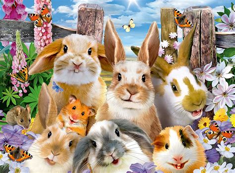 Ravensburger Rabbits Selfie Jigsaw Puzzle 100 Pieces By Howard Rob