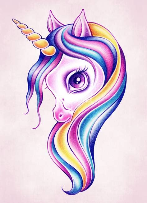 Learn how to draw unicorn pencil pictures using these outlines or print just for coloring. Stunning "Unicorn" Colored Pencil Drawings And ...
