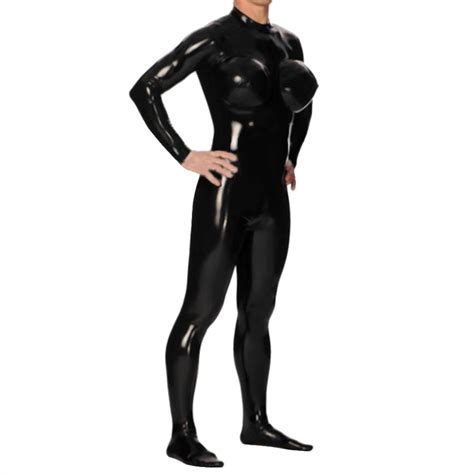 Great Protection Latexfun Inflatable Bust Latex Suit Latex Clothing