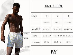 Sizing Chart Ivy Swimwear