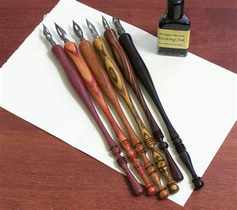 Hand Turned Wood Calligraphy Pen Dip Pen One Pen