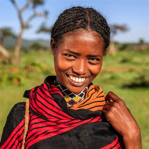 Young Woman From Borana Tribe Southern Ethiopia Africa Tribes Of The