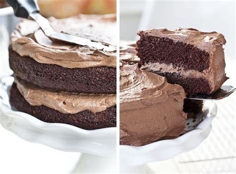 classic chocolate layer cake  buttercream icing freestylefarm