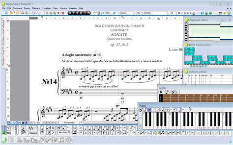 Compose simple scores with free music notation software (includes desktop + mobile). MagicScore Maestro - Music notation software with extended ...