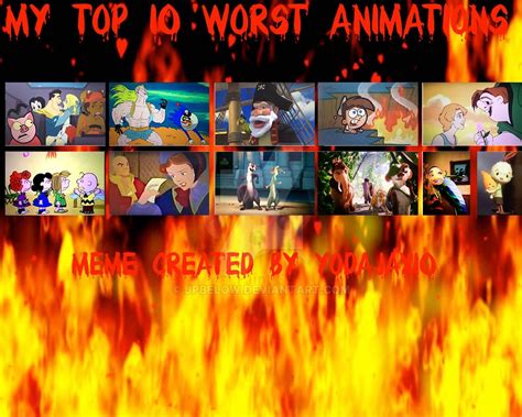 My Top 10 Worst Animations By Jpbelow On Deviantart