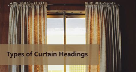 7 Most Popular Types Of Curtain Headings Infographic Zenn Interiors