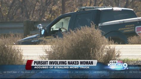 Naked Woman In Custody After Stealing MCSO Vehicle Leading Pursuit YouTube