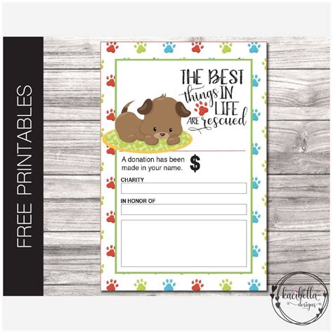 The international rescue committee is a global humanitarian aid, relief, and development nongovernmental organization. $0.00 Free Printable Pet Rescue Charity Donation Gift Card #CharityDonation #DonationTem… in ...