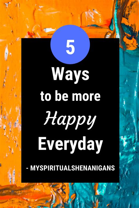 How To Be Happy Everyday Blog