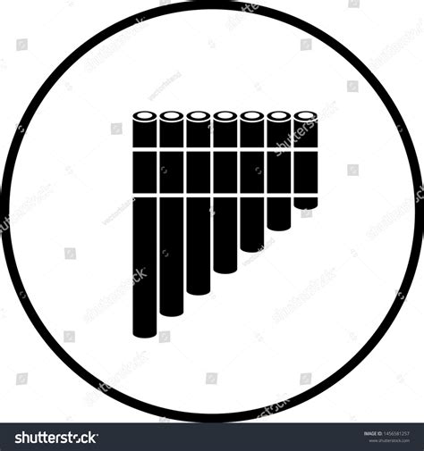 Symbol Pan Flute Musical Instrument Stock Vector Royalty Free