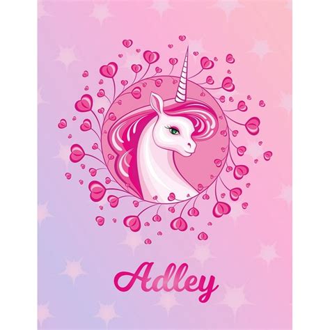 Adley Adley Magical Unicorn Horse Large Blank Pre K Primary Draw