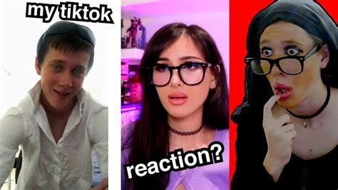 Reacting To Sssniperwolf Reacting To My Video Youtube