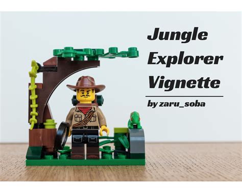 Lego Moc Jungle Explorer Vignette By Zarusoba Rebrickable Build