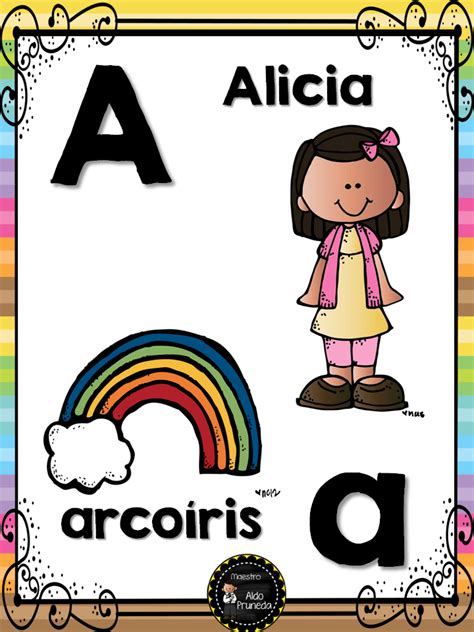 Abecedario Nombres Propios 2 Alphabet Activities Student Activities