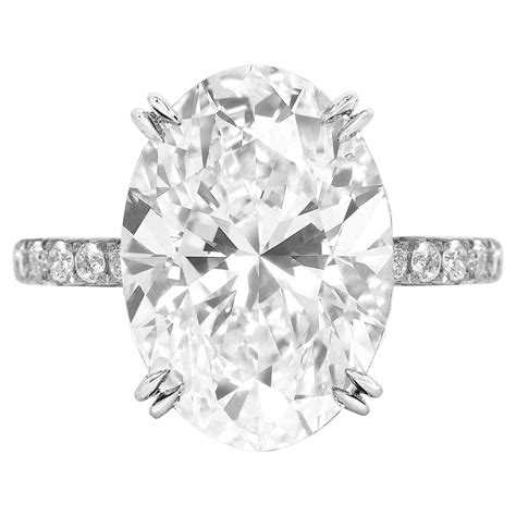 Gia Certified 3 Carat Oval Baguette Diamond Ring For Sale At 1stdibs