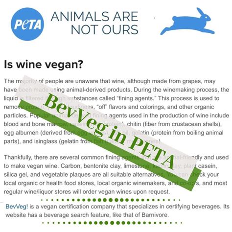 Peta Is Wine Vegan Beveg Vegan Certification Logo