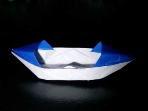 origami boat - YouTube