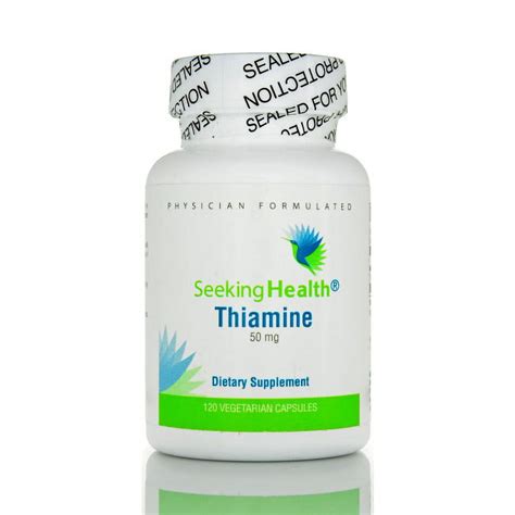Seeking Health Thiamine Vitmain B1 50mg 120 Ct