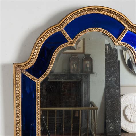 1920s Italian Blue Glass Mirror For Sale At 1stdibs