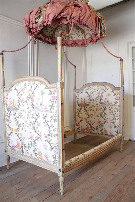 With low footend french provincial bedroom set home cal mosquito net mesh curtains yellow get started. 18th Century French Canopy Daybed with Toile Upholstery at ...