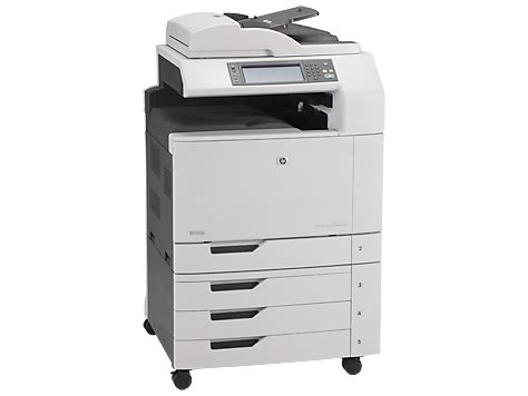 Hp color laserjet cm6040 multifunction printer is a stylish printing machine which can make top quality prints within a very minimum time. HP LaserJet CM6040 MFP Color Laser Printer - RefurbExperts