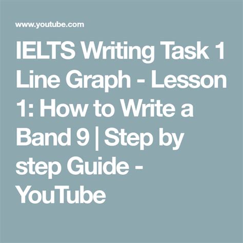 Ielts Writing Task 1 Line Graph Lesson 1 How To Write A Band 9